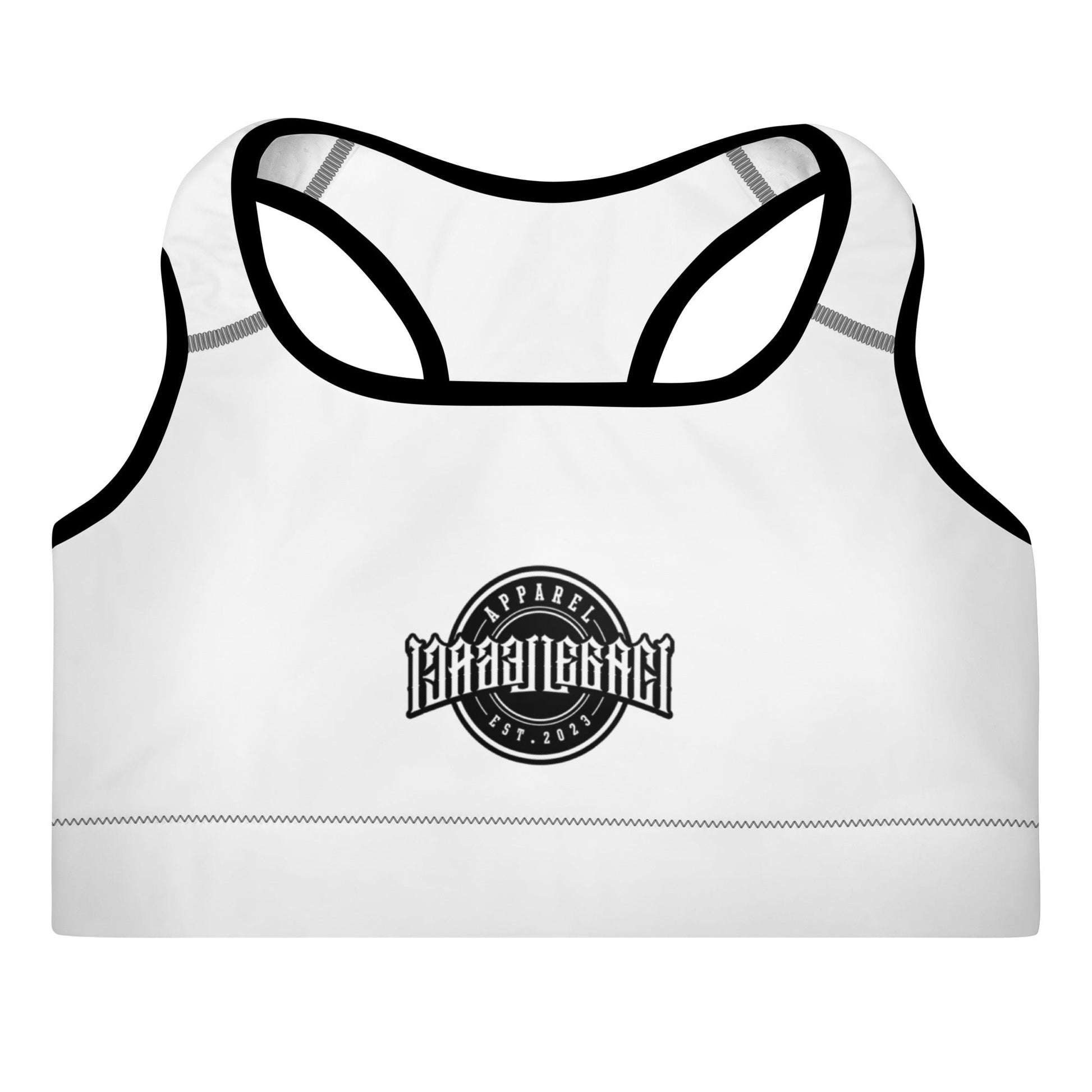 Embroidery Padded Sports Bra