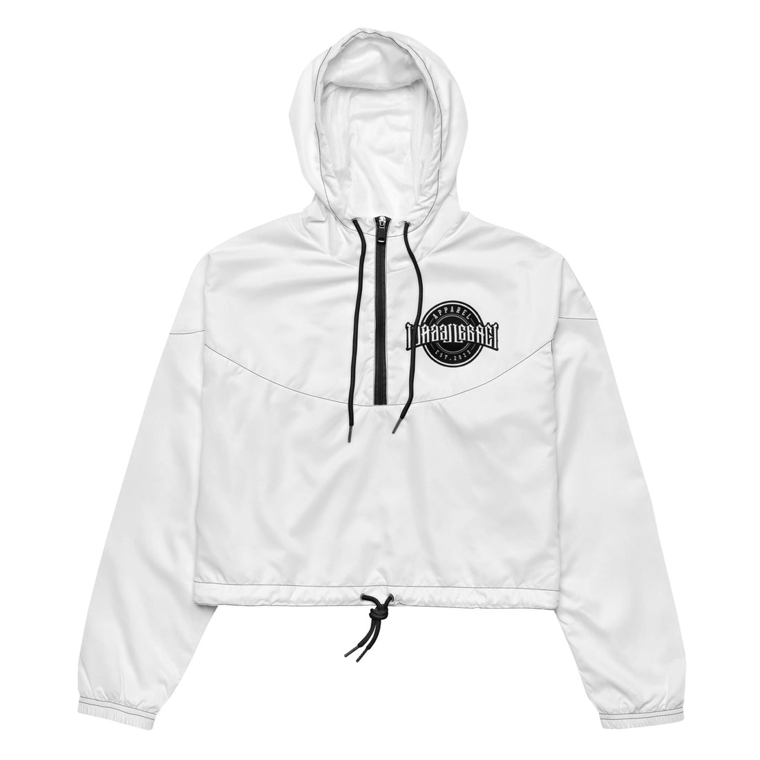Embroidery Womens Cropped Windbreaker
