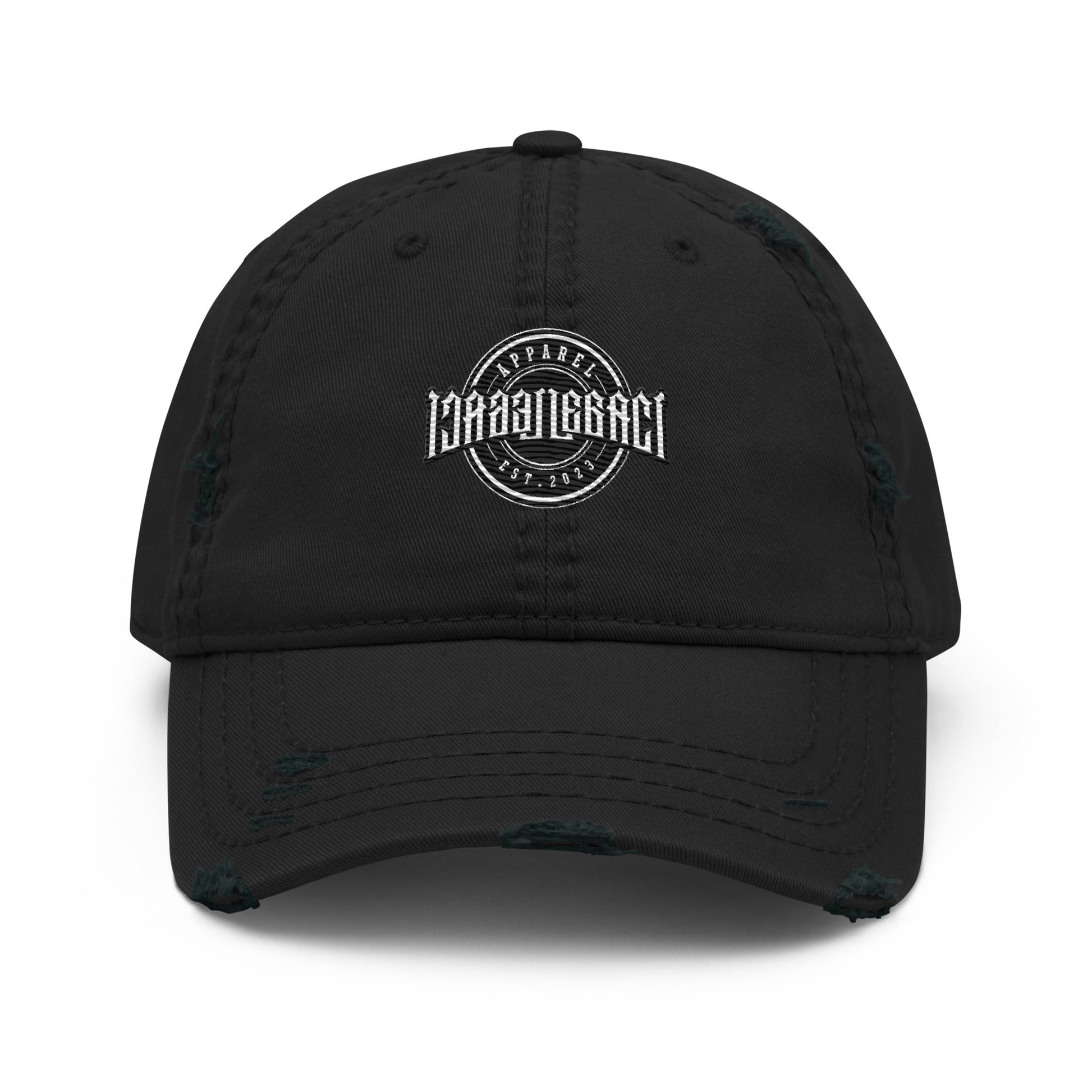 Embroidery Distressed Dad Hat