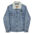 Embroidery Unisex Denim Sherpa Jacket