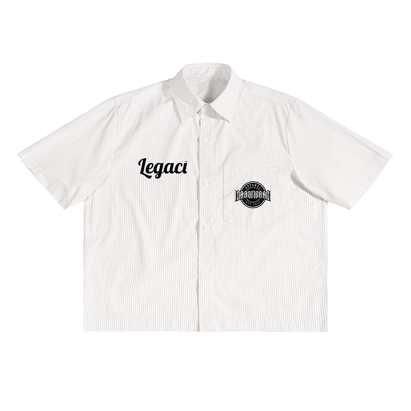 Oversized Vertical Stripe Boxy Shirt