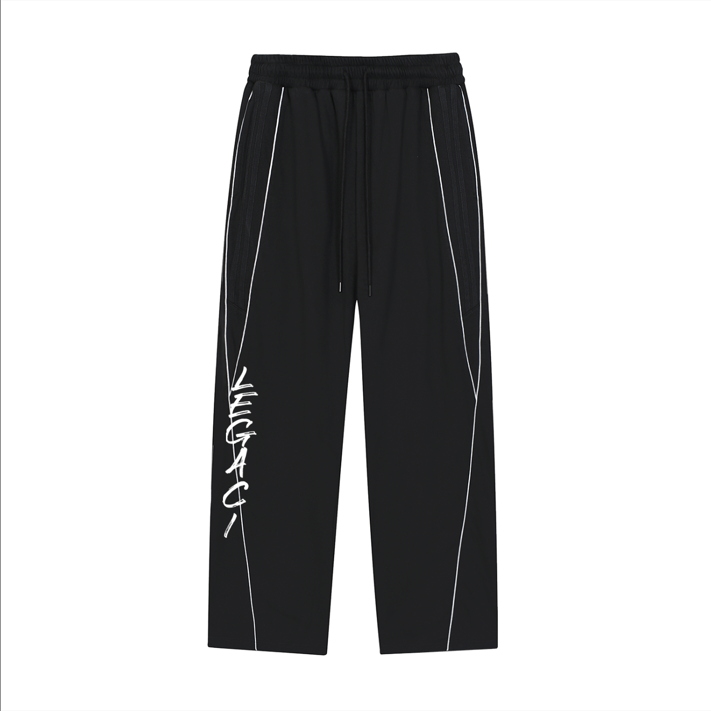 Reflection Striped Straight-Leg Sweatpants