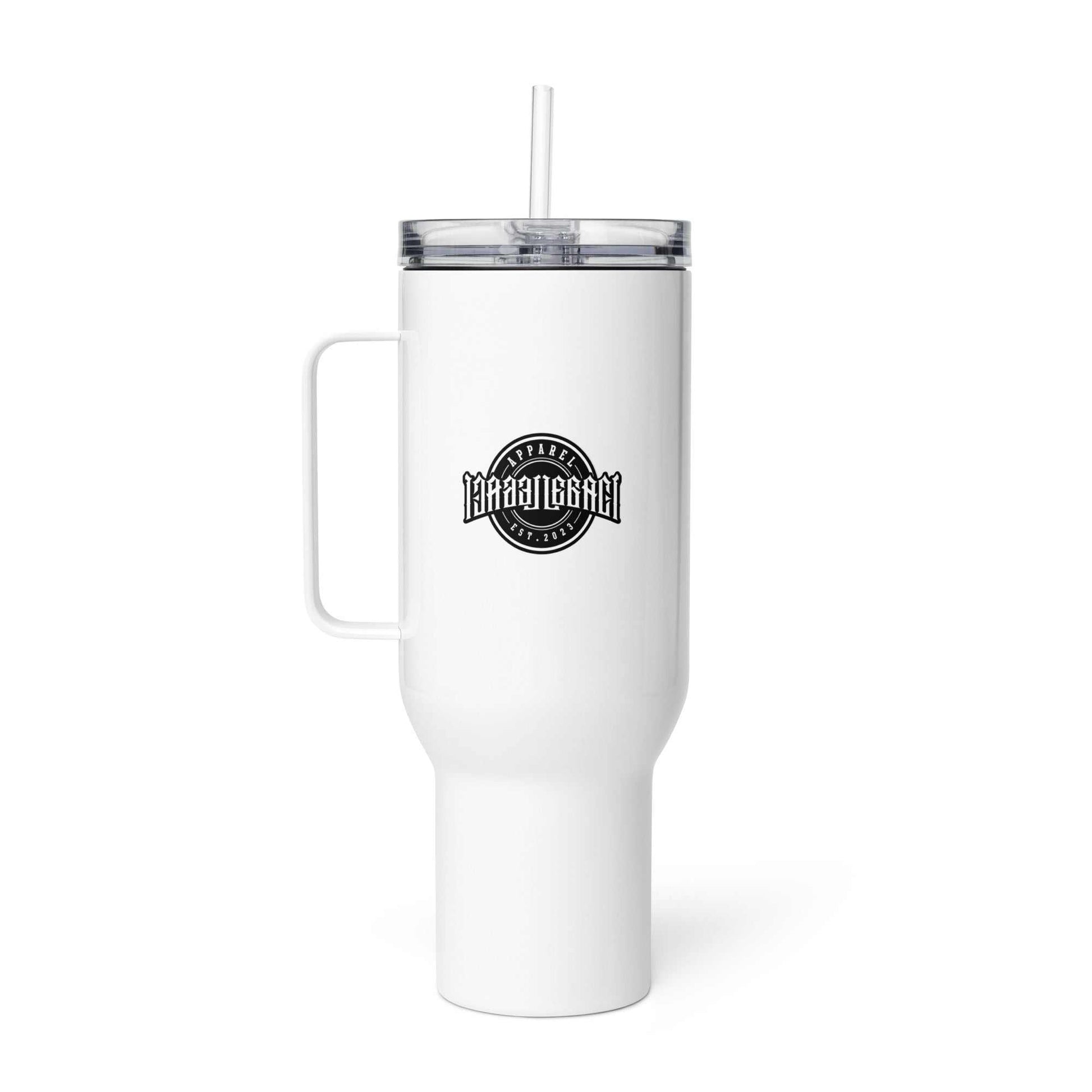 Travel mug with a handle