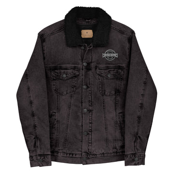 Embroidery Unisex Denim Sherpa Jacket