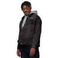 Embroidery Unisex Denim Sherpa Jacket