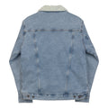Embroidery Unisex Denim Sherpa Jacket